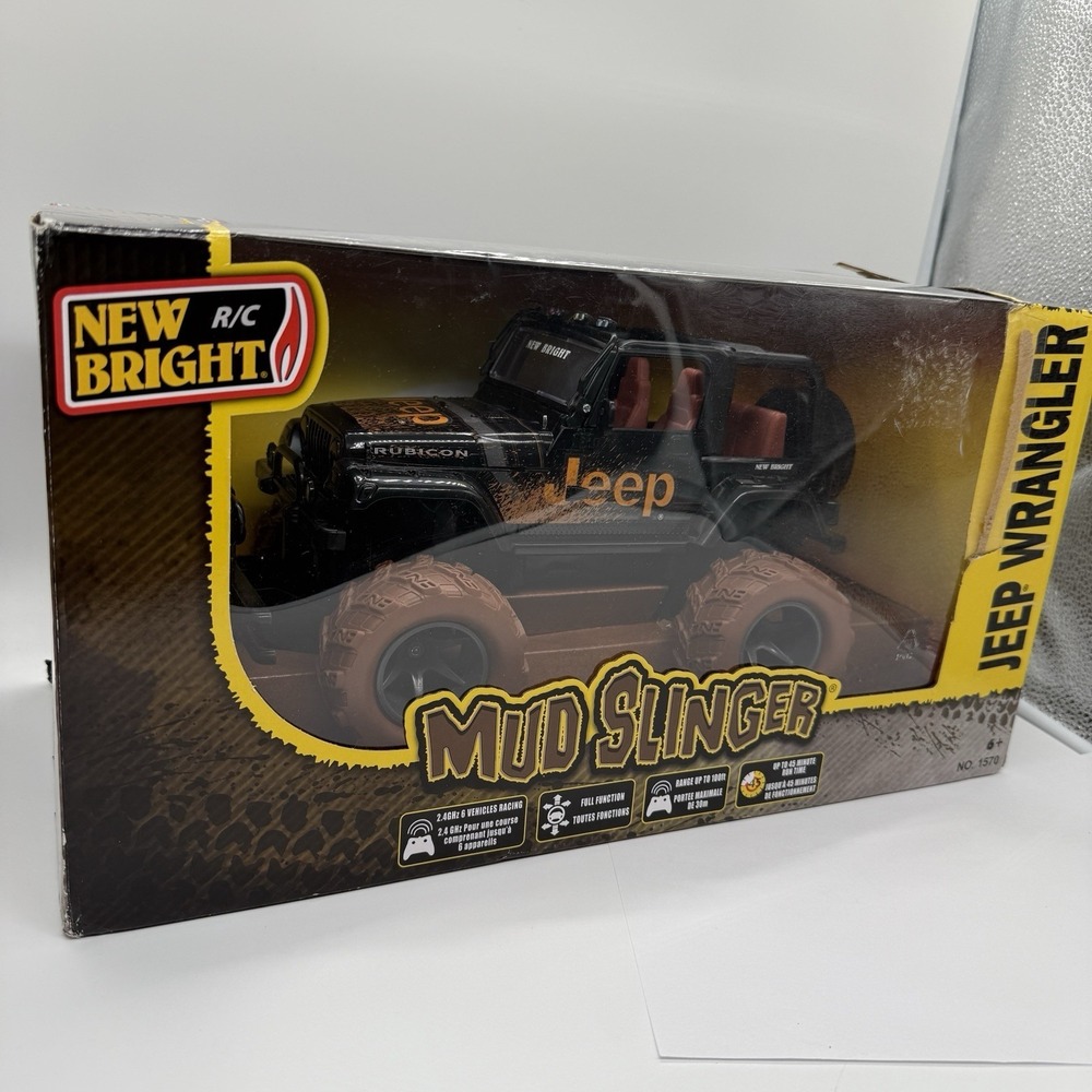 Jeep Wrangler Mud‎ Slinger R/C Car New Bright Radio Control NIB